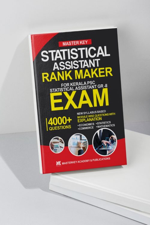 Statistical Assistant Rank Maker Book | 4000+ Questions | Kerala PSC Statistical Assistant Exam Guide | Latest Syllabus | Master Key Academy
